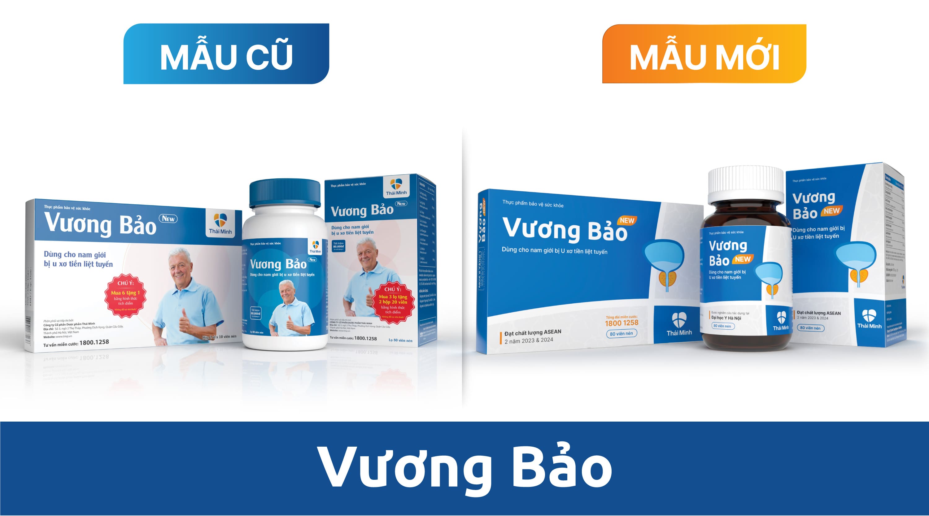 THÔNG BÁO THAY ĐỔI BAO BÌ SẢN PHẨM VƯƠNG BẢO